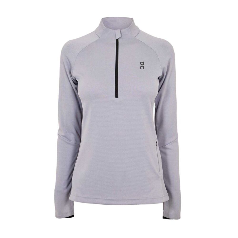 On Running Womens/Ladies Climate Half Zip Long-Sleeved Top / Lilac